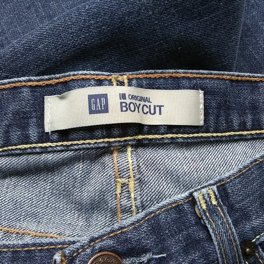 SOLD ~ GAP Original Boy Cut Button Fly Blue Jeans - Picture 6 of 8